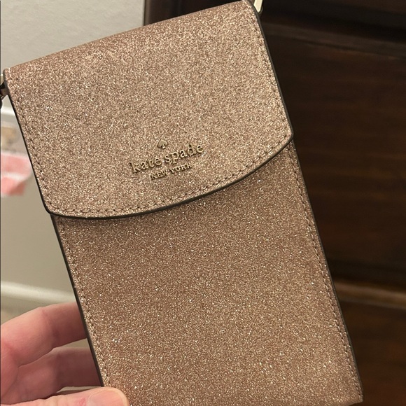 Kate Spade Sparkle Crossbody Bag - Pink & Gold. - Picture 3 of 5